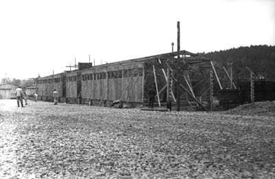 Küchenbaracke, Frühjahr 1940 (Foto: SS-Foto, Courtesy of Museu d’Història de Catalunya, Barcelona: Fons Amical de Mauthausen)