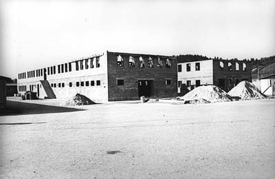 Prisoner blocks 6 and 7/8, presumably spring 1943 (photo credits: SS-photo, Museu d’Història de Catalunya, Barcelona: Fons Amical de Mauthausen)